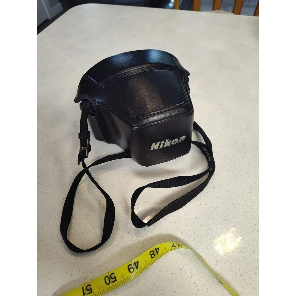 Nikon FG Film Camera With Leather Case & Strap Nikon Series E 35mm 1:18 Lens